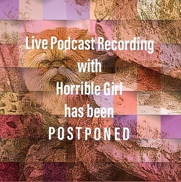 The live show that @horriblegirlandthehotmess I have been putting together with is being postponed until some time in January. Family stuff came up. These things happen. Stay tuned for details about the new date.
