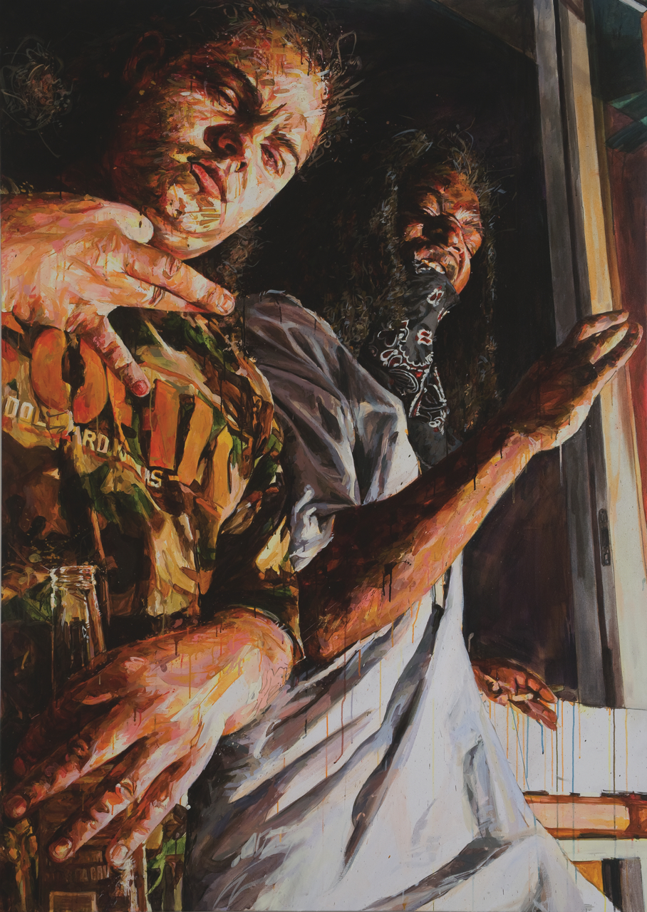 MICHAEL VASQUEZ Untitled 2008 acrylic on canvas 84 x 60"