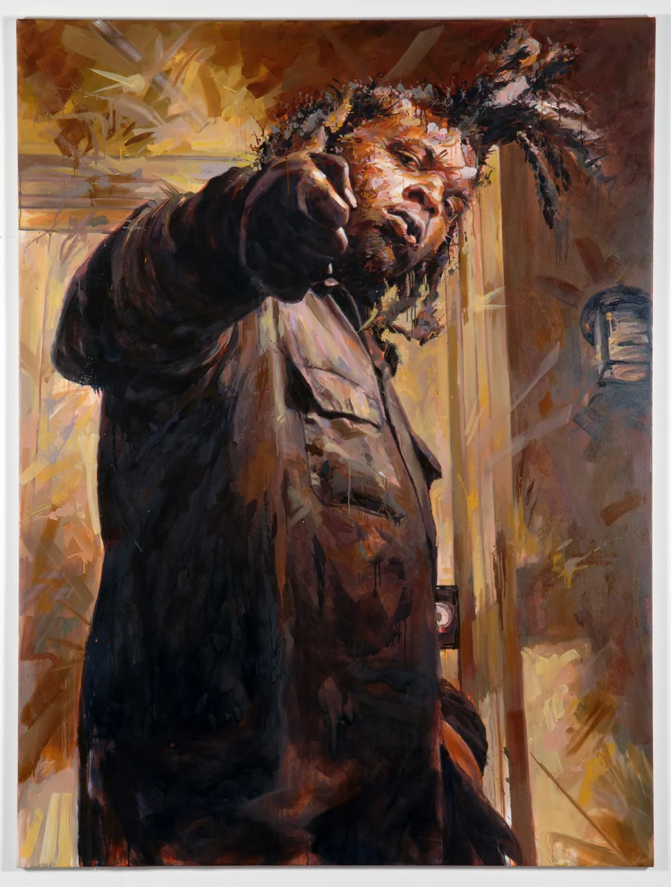 MICHAEL VASQUEZ "This Is Ours - BG" 2008 oil on canvas 96 x 72"