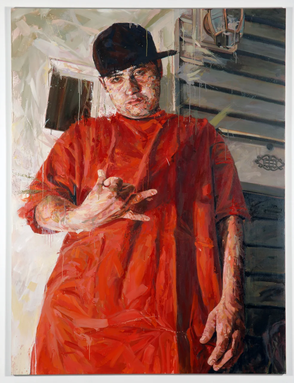 MICHAEL VASQUEZ "This Is Ours - Tony" 2008 oil on canvas 96 x 72"