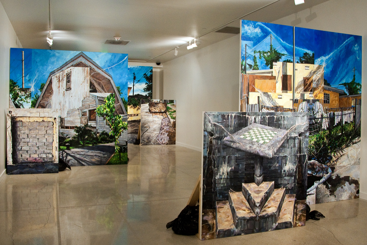  Michael Vasquez "Neighborhood Reclamation" 2015 MDC Museum of Art &amp; Design Installation Image   