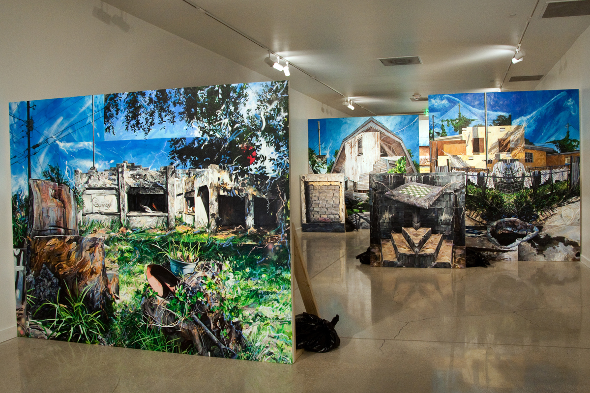  Michael Vasquez "Neighborhood Reclamation" 2015 MDC Museum of Art &amp; Design Installation Image   
