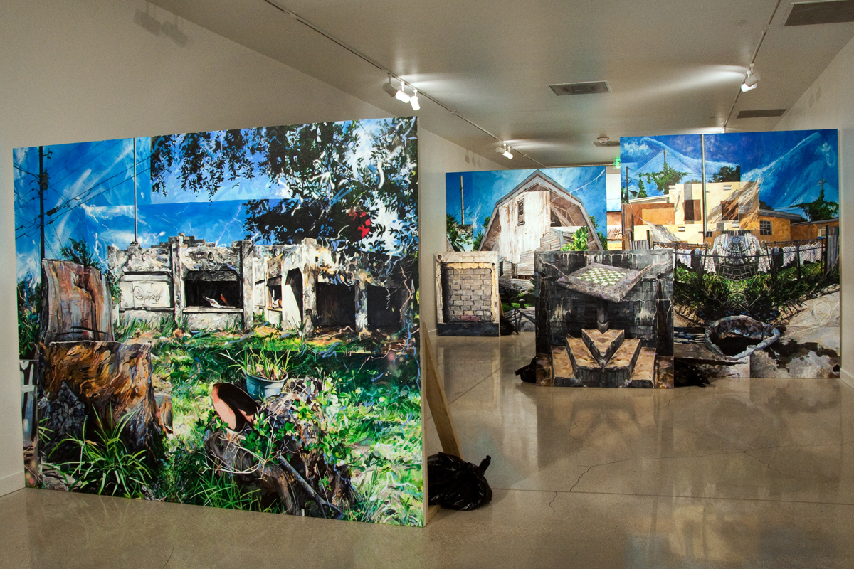 Michael Vasquez "Neighborhood Reclamation" 2015 MDC Museum of Art & Design Installation Image