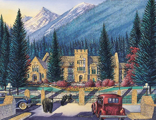 Banff Park Administration Buildings By Daniel John Campbell 350 signed and numbered prints