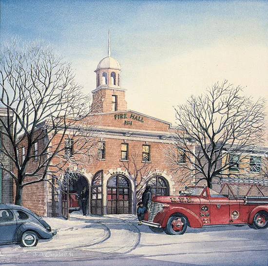 Strathcona Fire Hall by Daniel John Campbell 295 signed and numbered prints