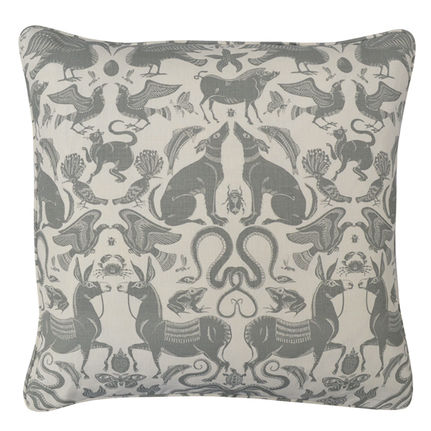 BIRDS & BEASTS Large Cushion | Dove