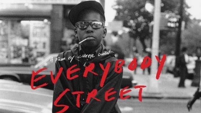 Everybody Street documentary poster. Portrait of boy with sunglasses and hat.