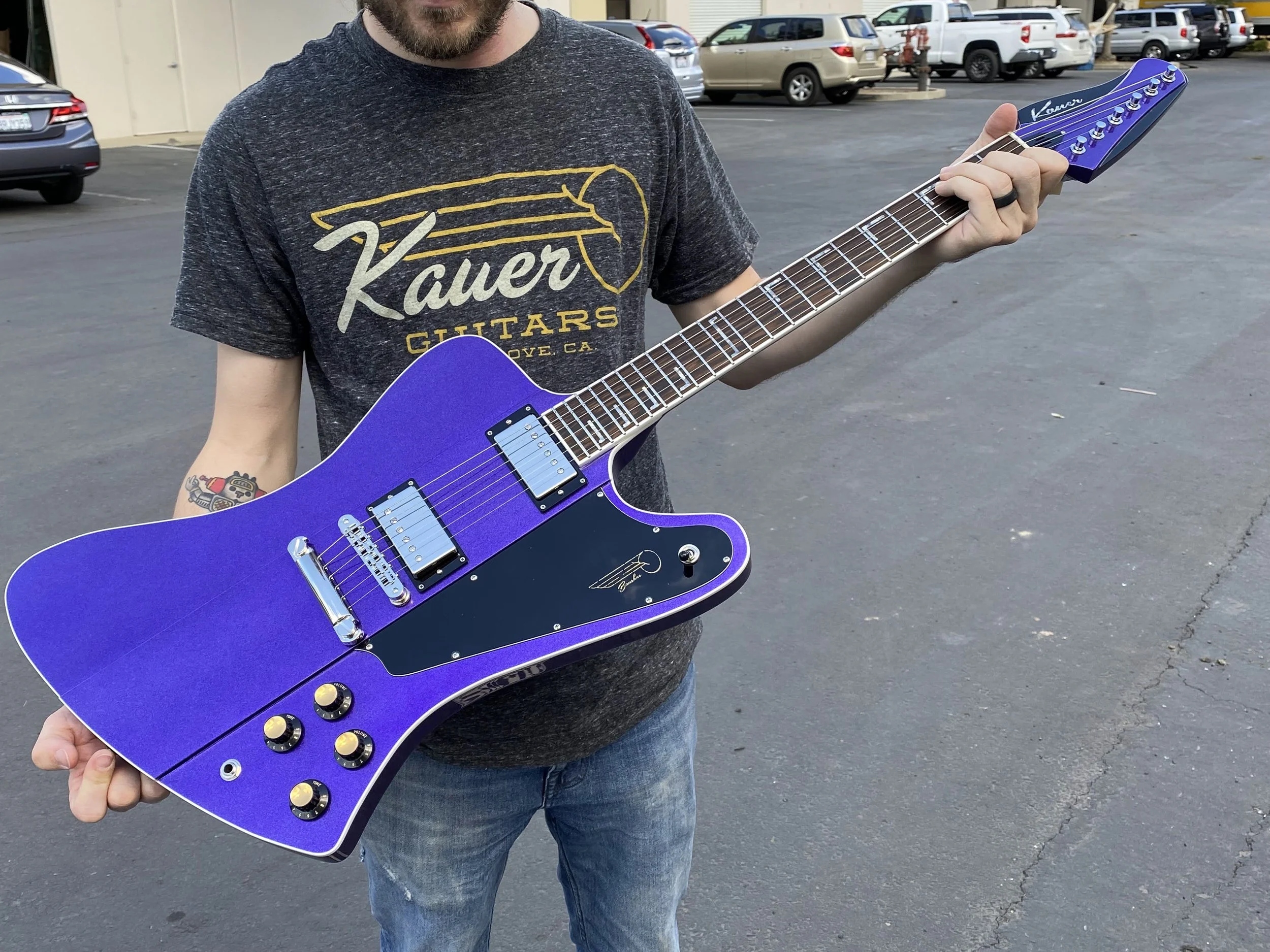 Banshee STD #492 Firemist Purple — Kauer Guitars
