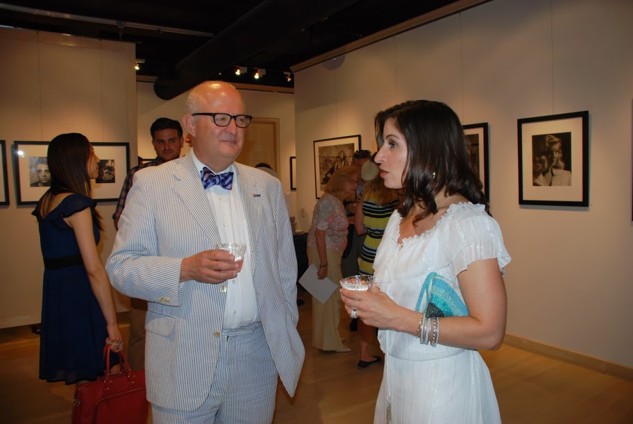 Rocco Staino and Margaux DelGuidice.  Silley Circuits Networking July 16 2013 at Throckmorton Fine Arts. Photo (c) Daria Deshuk