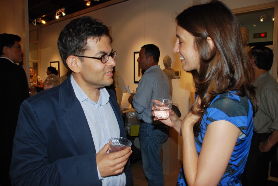Kirti Vaswani and Meghan Joseph. Silley Circuits Networking July 16 2013 at Throckmorton Fine Arts. Photo (c) Daria Deshuk.