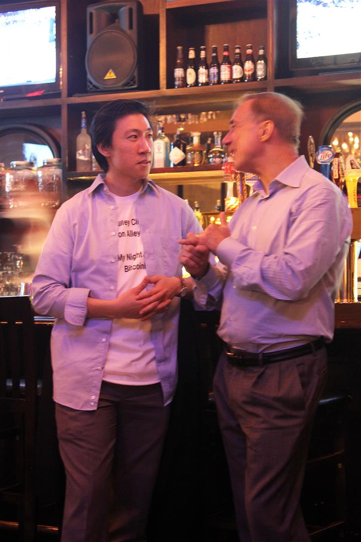 Spencer Cheng and Jerry Marcus at West 3rd Common. Silley Circuits: The Silicon Alley Network.
