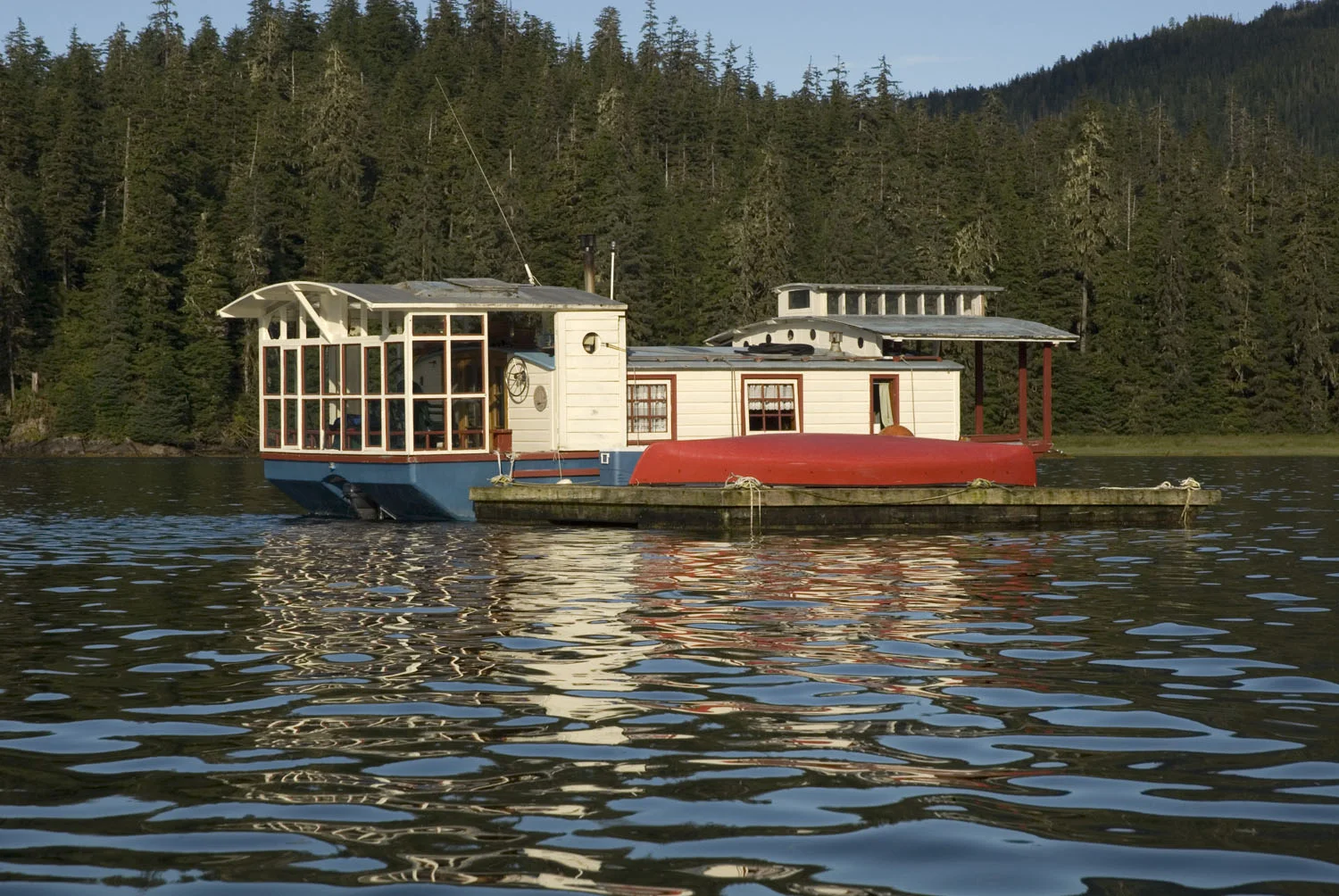 Rain Haven from canoe