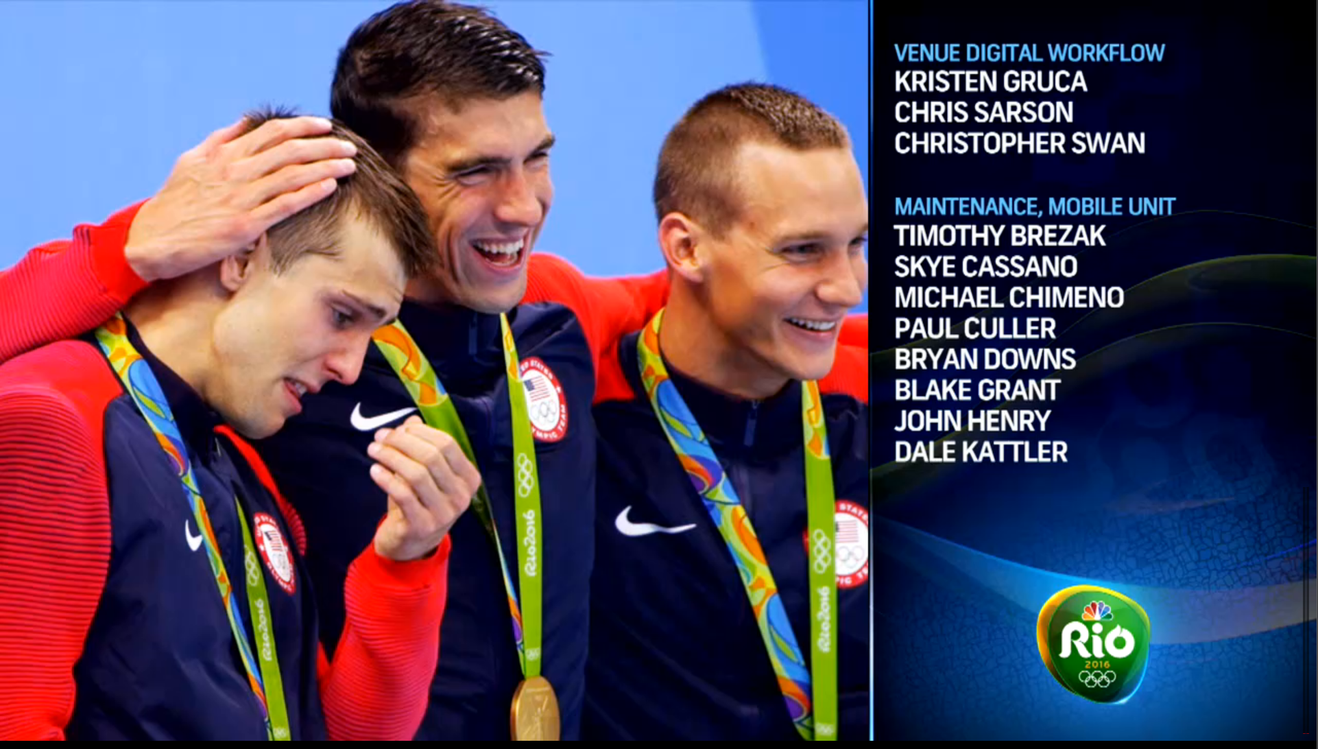 Our NBC credits!