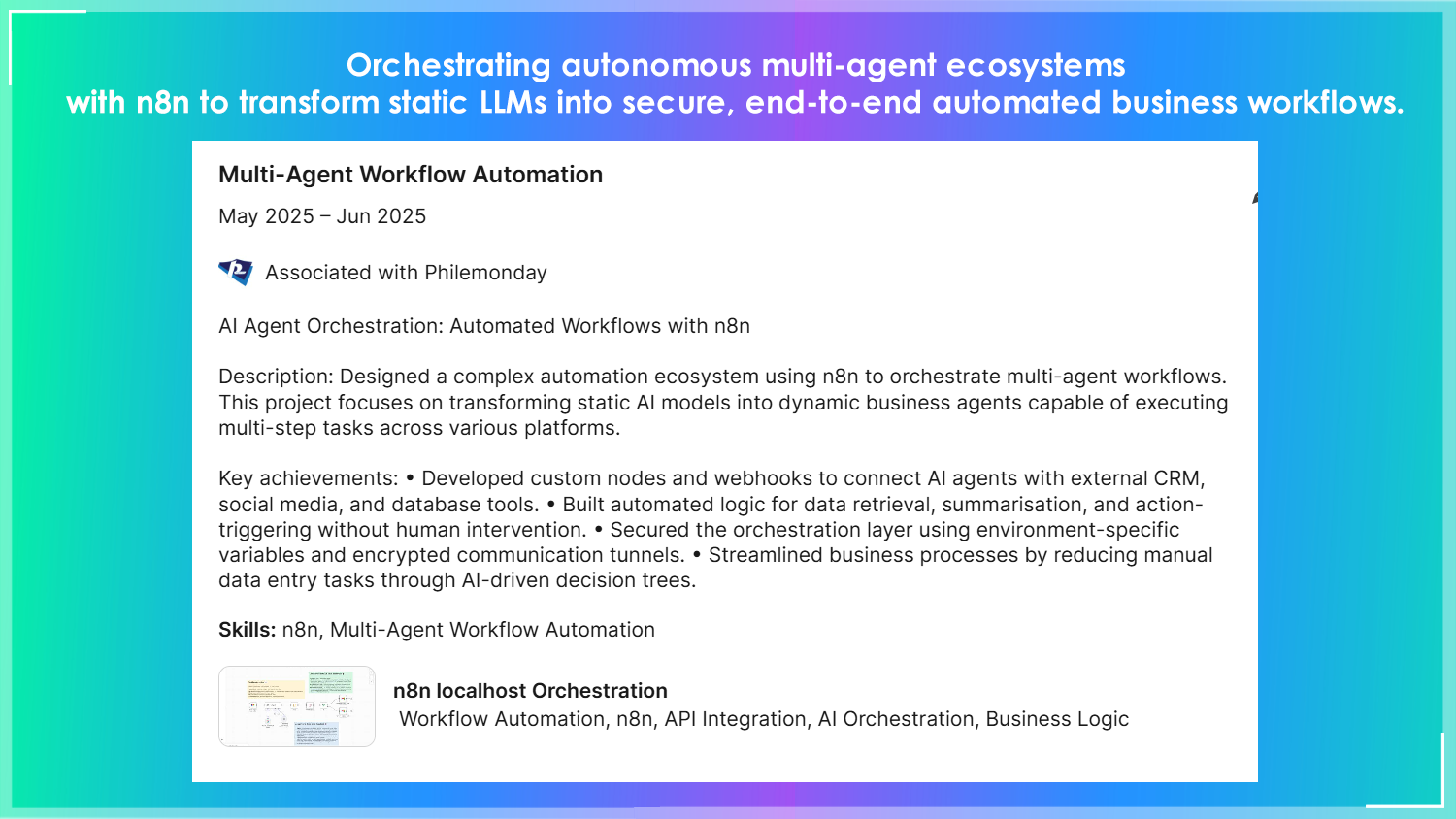 Multi-Agent Workflow Automation by Philemonday Agency