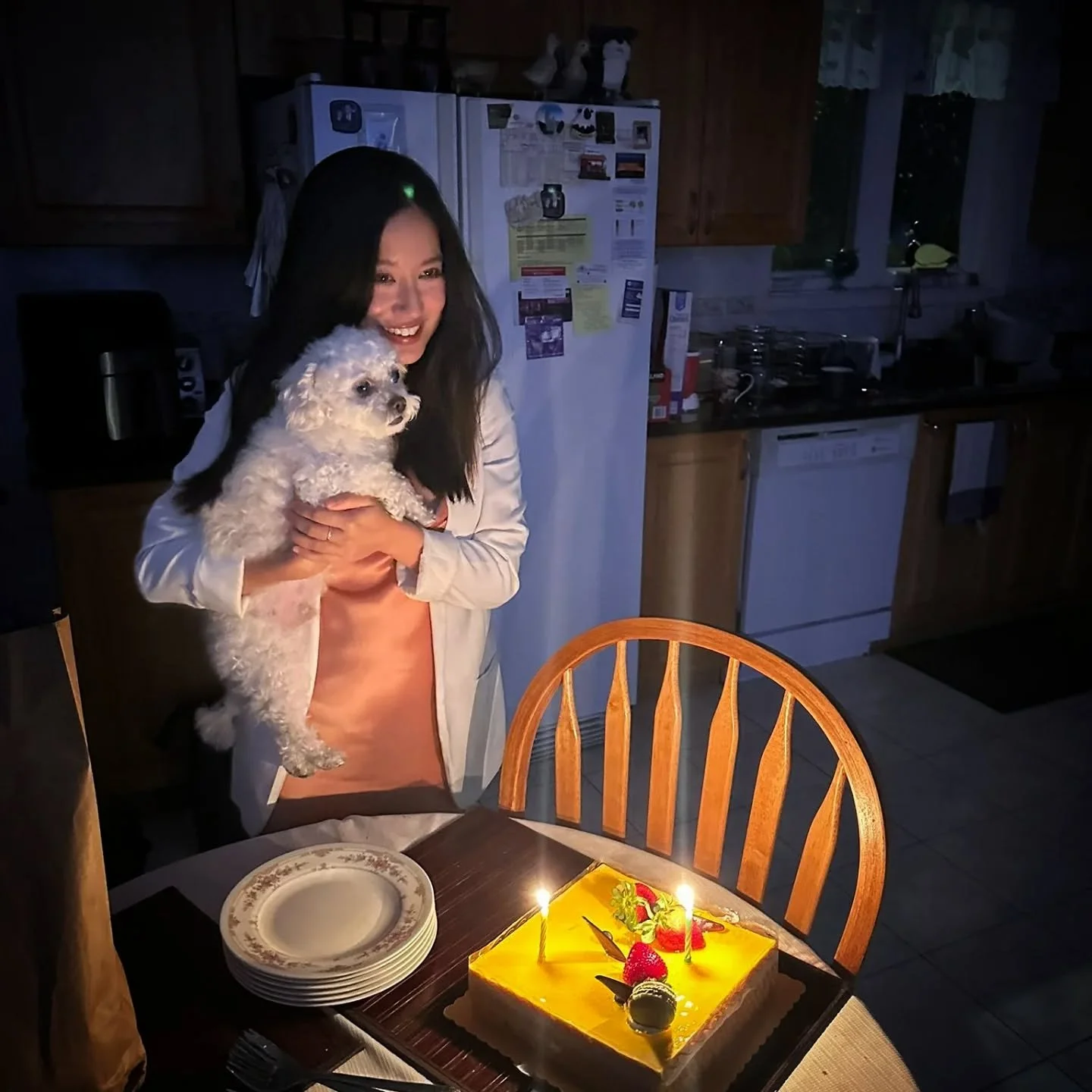 thank you all for the birthday wishes - last year at this time (1st photo), i was lucky to be celebrating with my family in canada (including miles!) and this year (2nd photo) i was lucky again, this time, in a different configuration, with our beaut