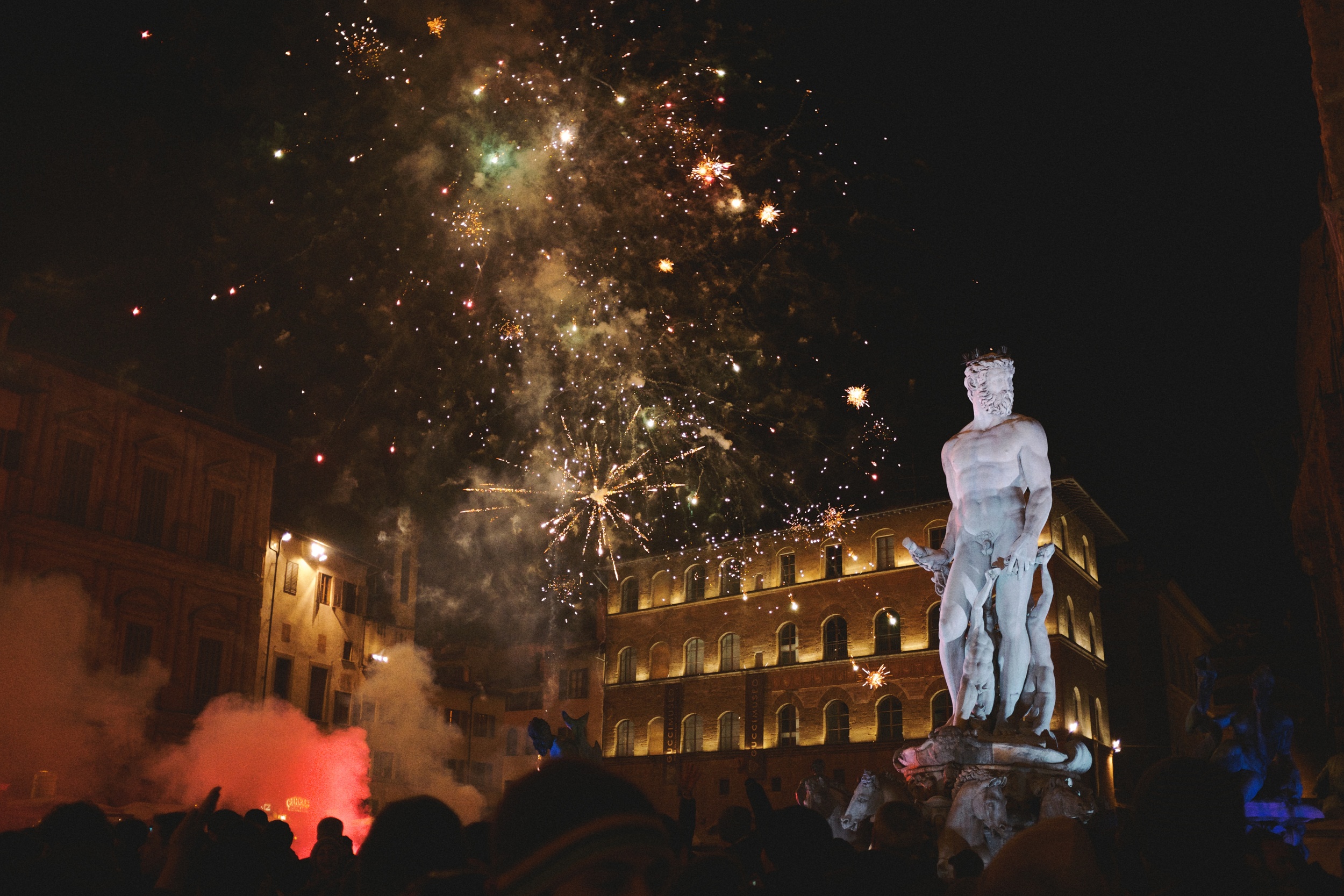 Fireworks Over the Fountain of Neptune