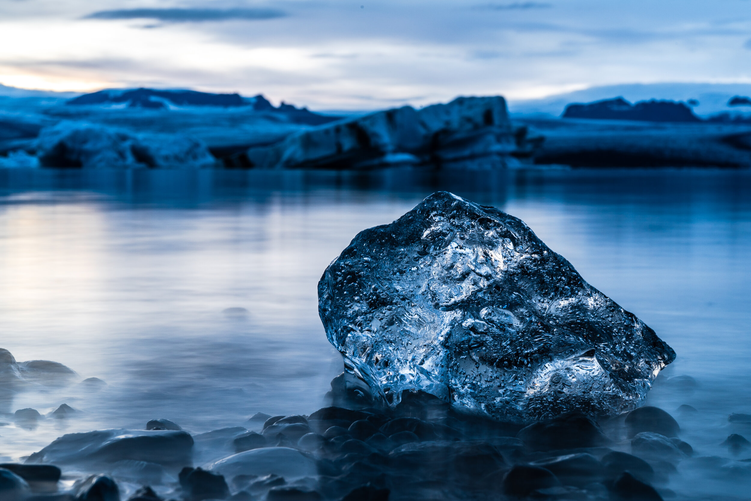 Glacier Ice in Iceland 