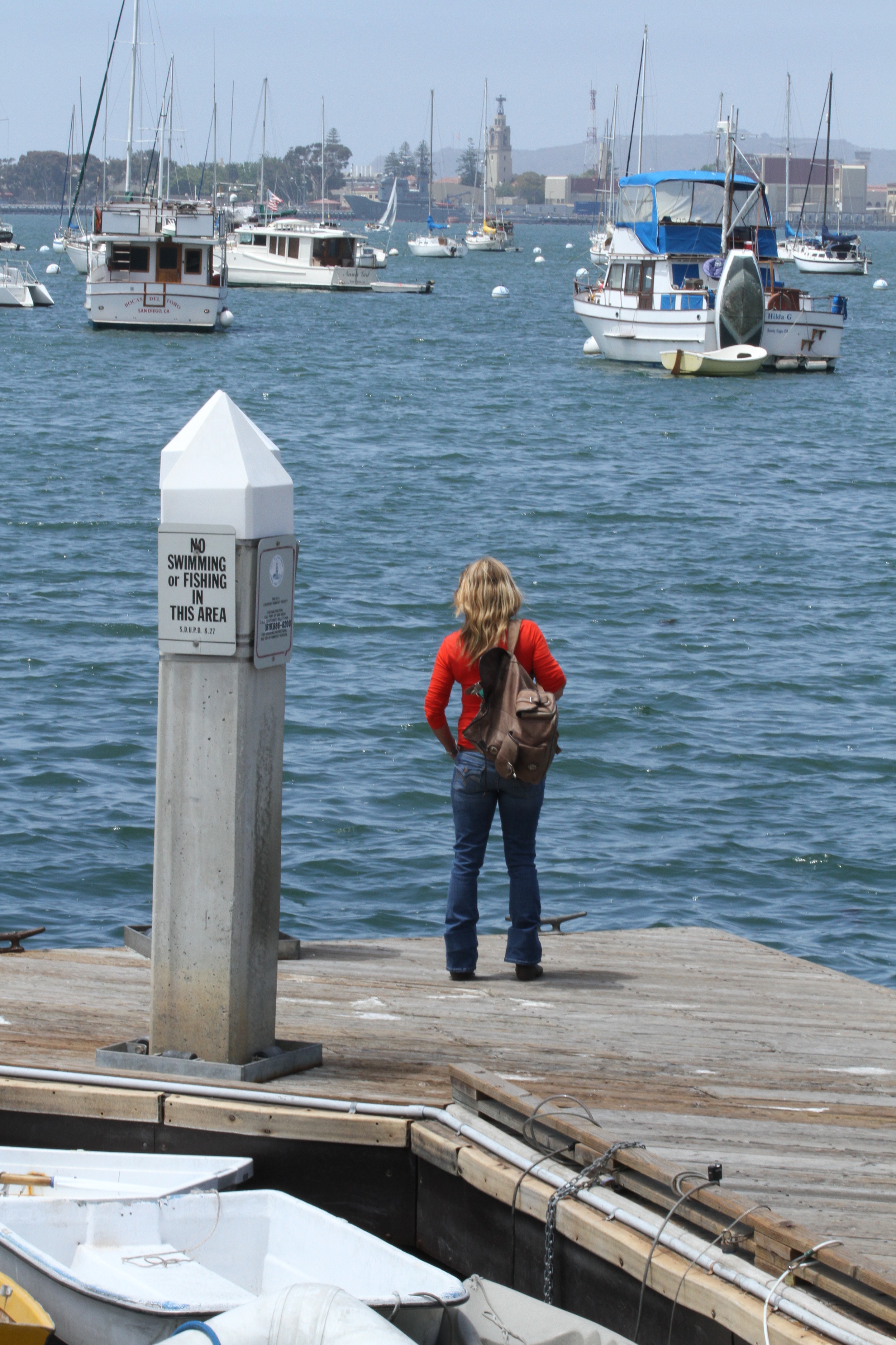 Standing on the dock of the bay WAITING FOR BOAT RIDE