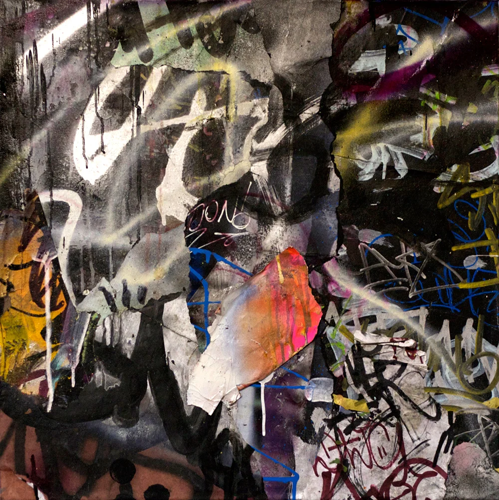 Damnson, Mixed Media on Canvas, 24in x 24in ©2013 Mint&Serf