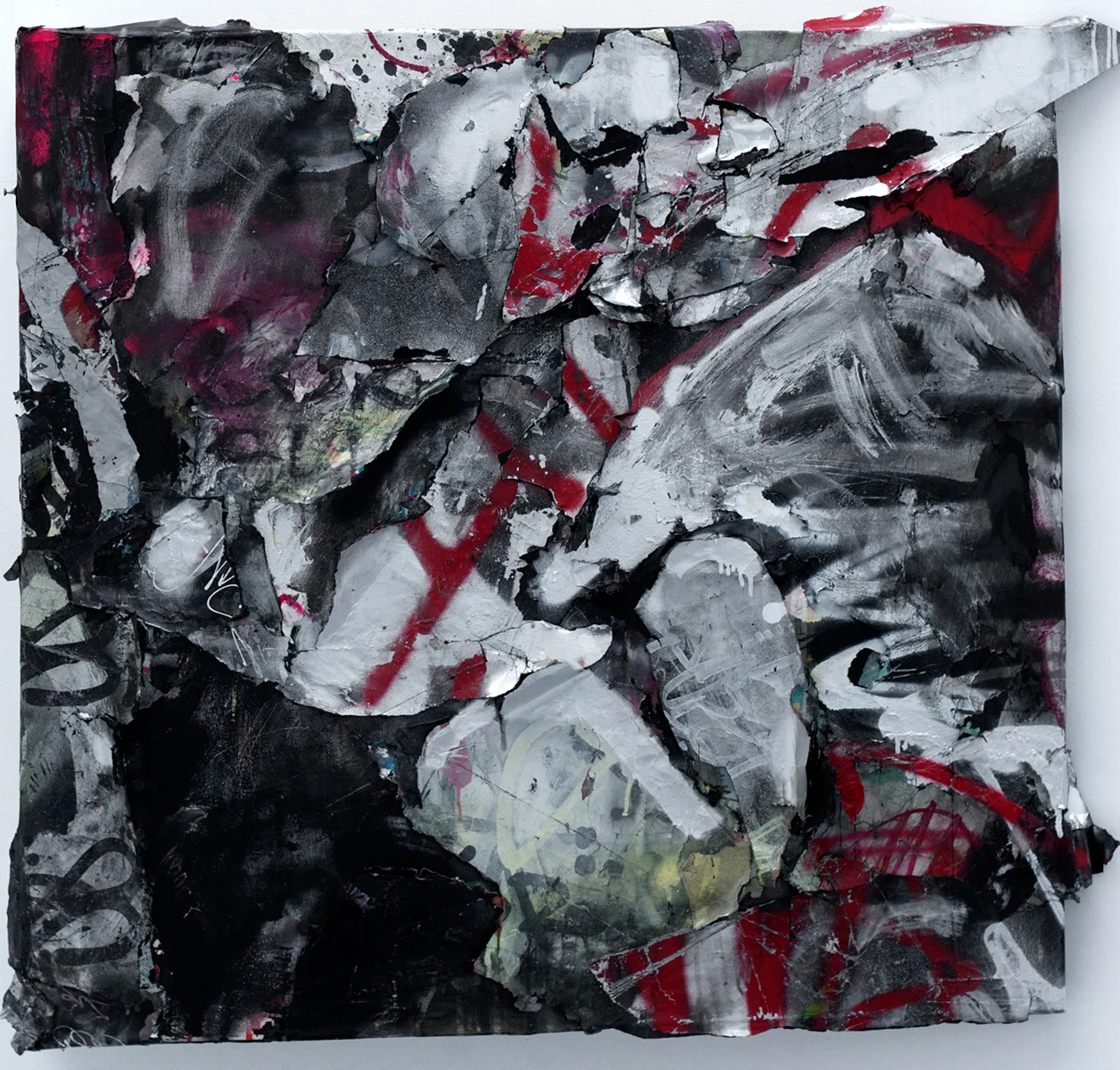 Stalingrad 3 , Mixed Media on canvas, 42in x 42in x 8in ©2014 Mint&Serf