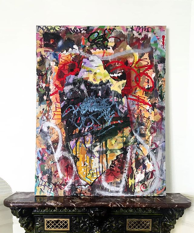 Aging well in Paris....
"Enter the Void"
Mixed media on canvas
41in x 31in
2013-16
#supporttherapyandinstability
#mintandserf #themirf
Photo by @lightingprincess