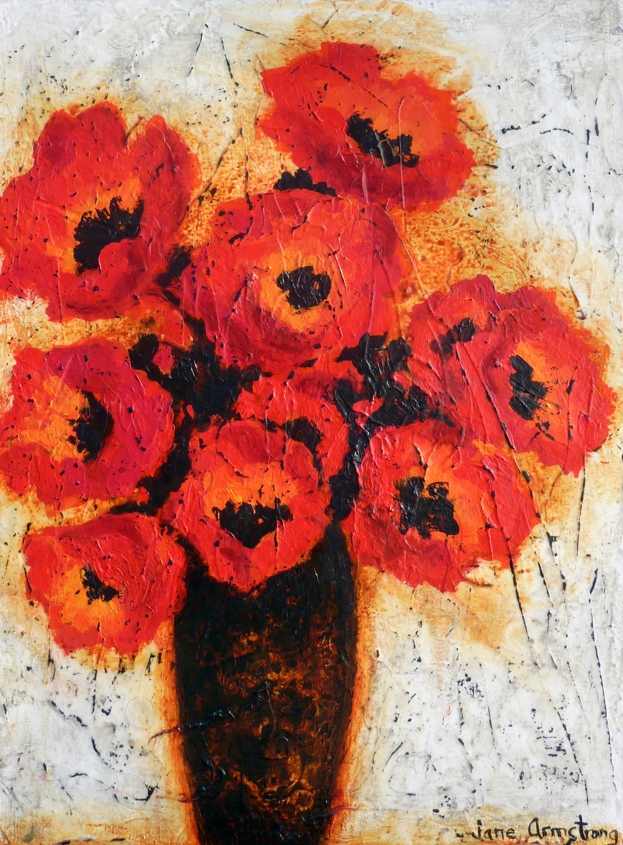 Vase of Red Matadors
