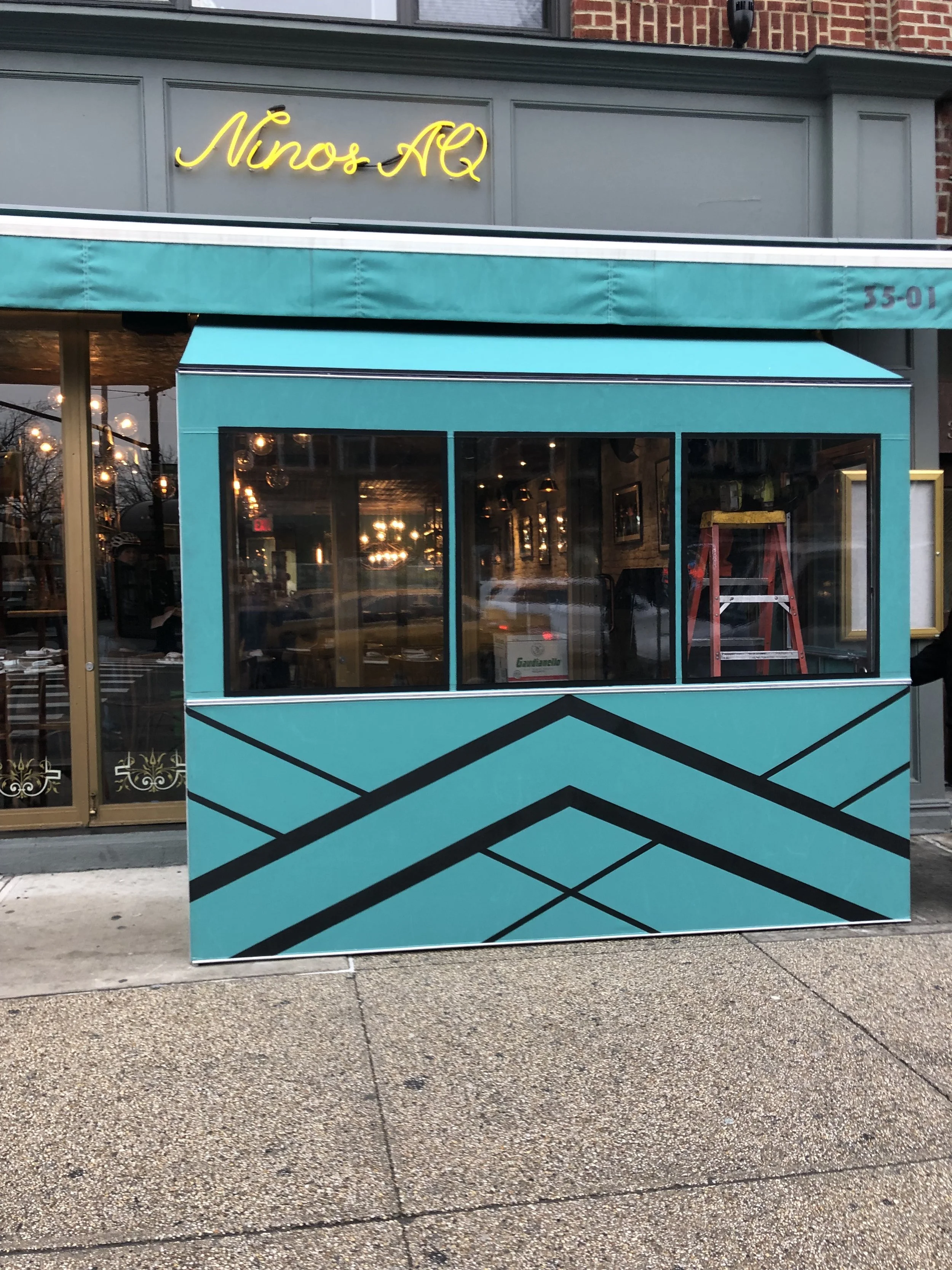  Vestibule Design with graphic elements  