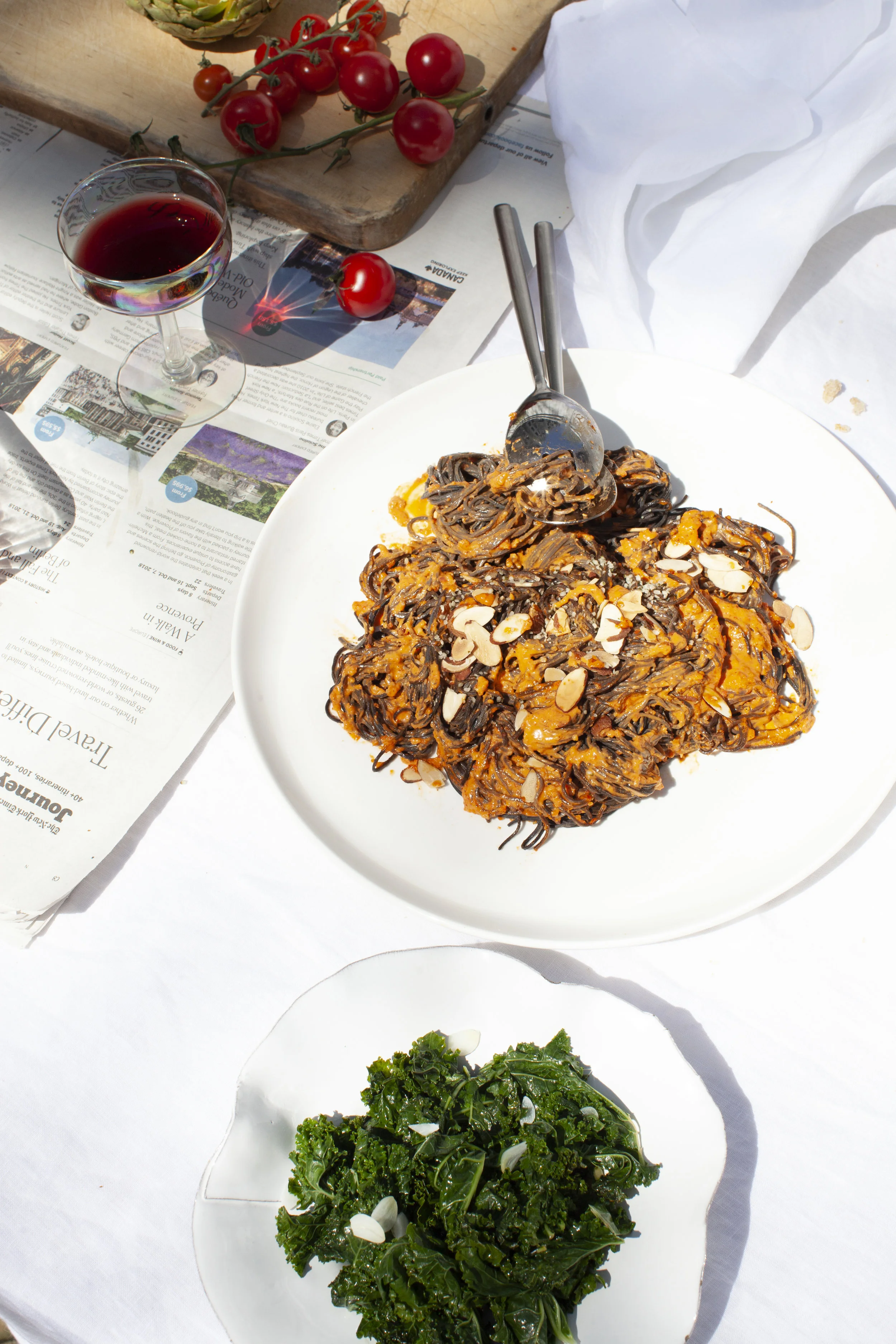 BLACK BEAN PASTA WITH ALMOND ROMESCO .jpg