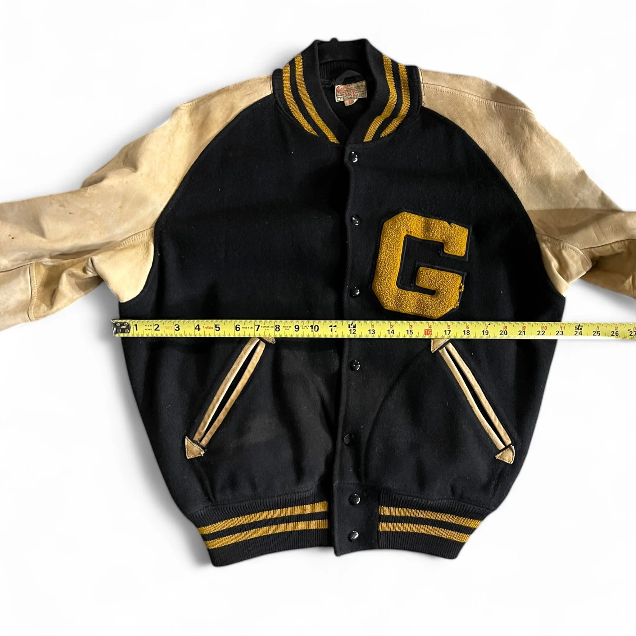 1950s vintage classic varsity letterman jacket. Made in USA.