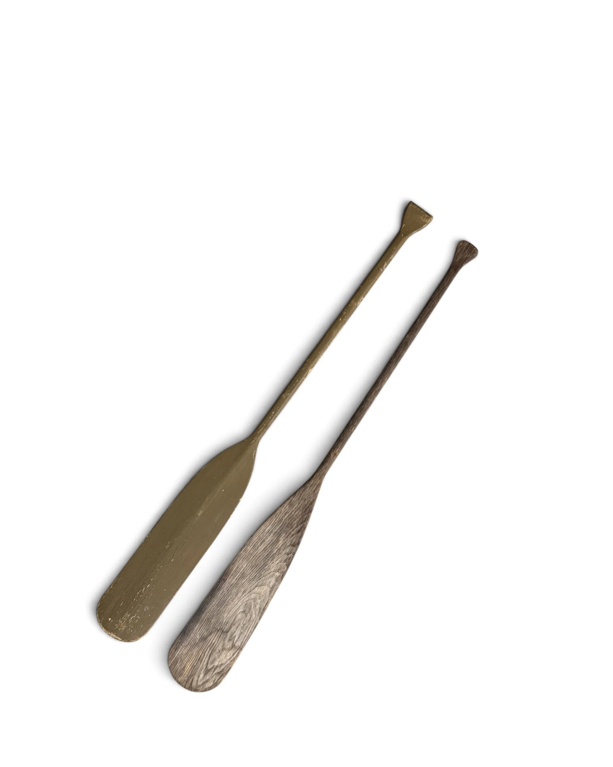 pair of vintage wooden oars nautical wall decor