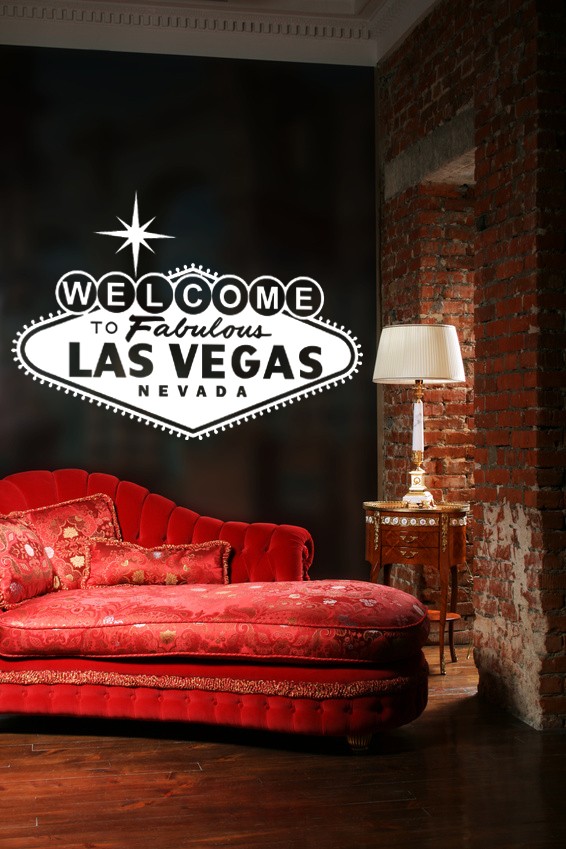 Las Vegas Welcome Sign Wall Decal - Iconic Retro Vegas Vibes