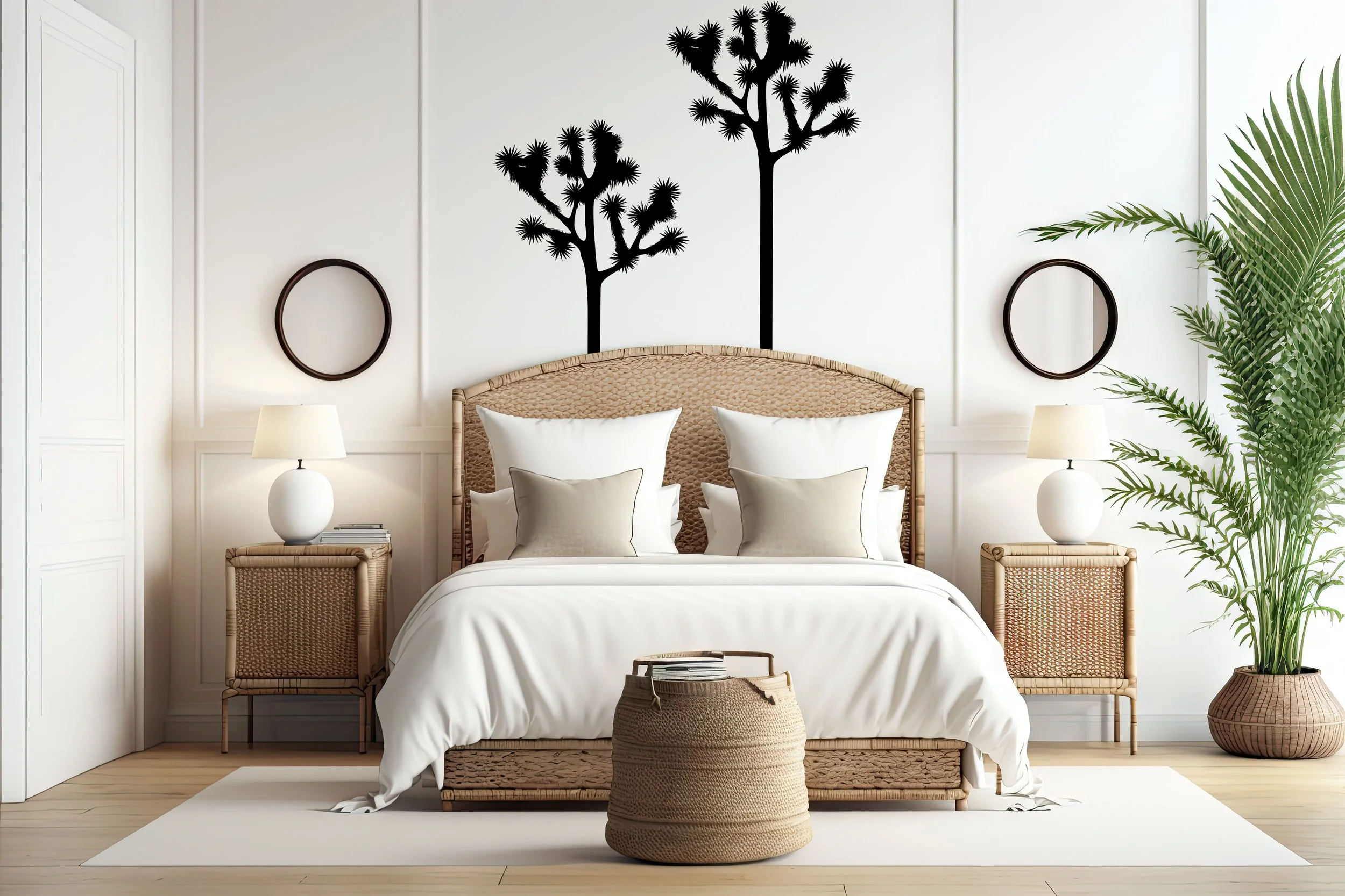 Large format Joshua Tree removable vinyl wall decal.