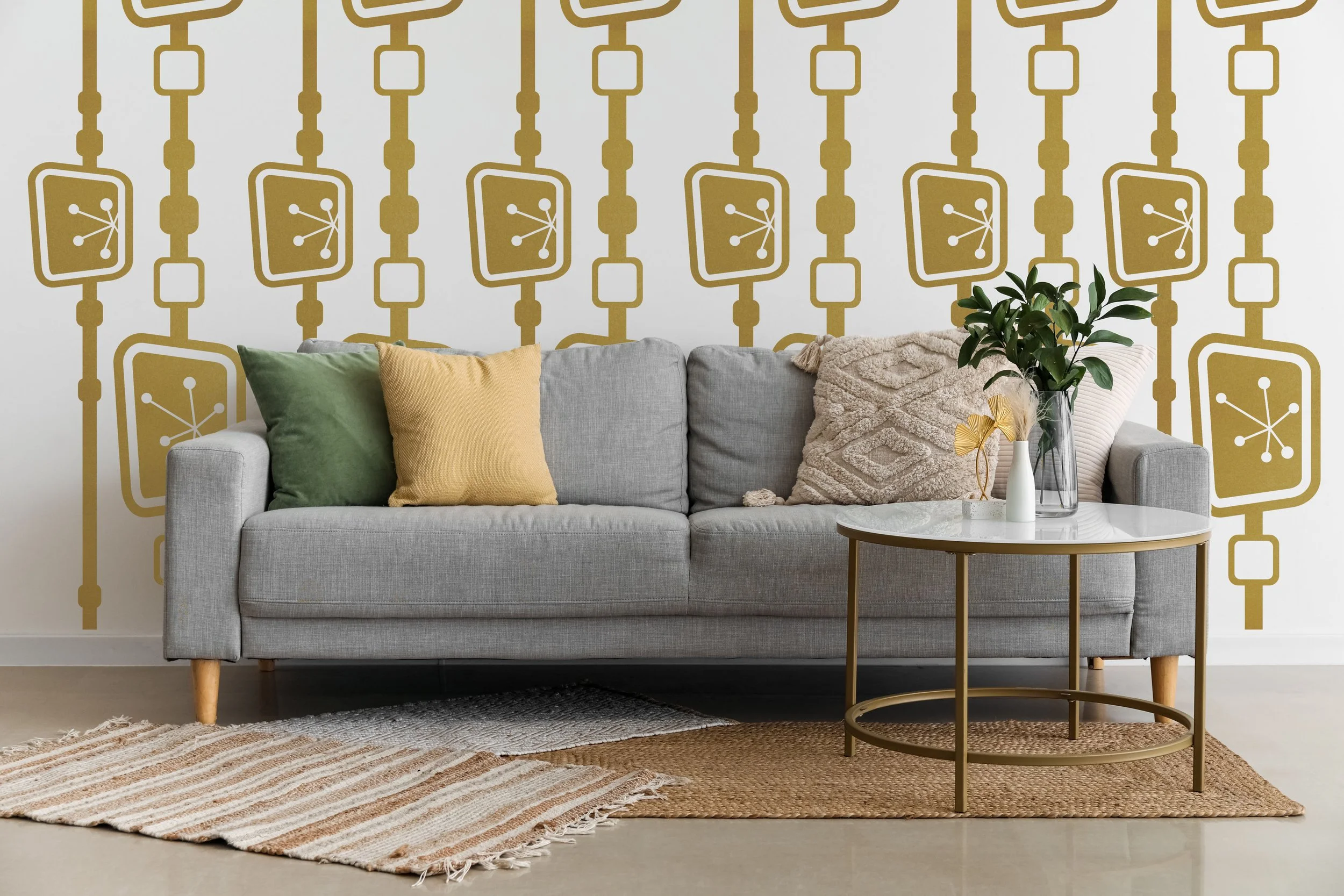 Tilted Square Starburst Chain GOLD WALL 060823.JPG