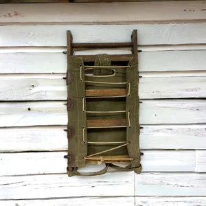 Vintage US Forest Service Wood Packboard Backpack — Wall