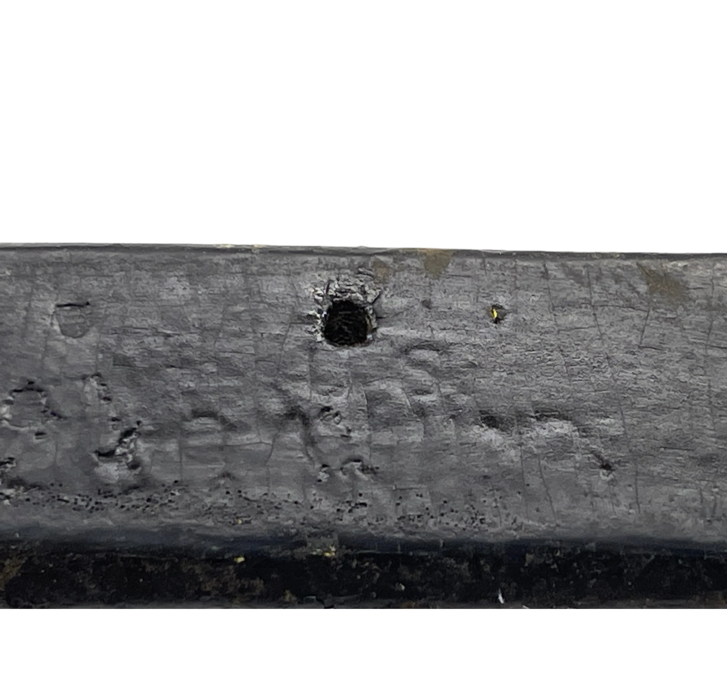 Vintage pair C.A. Lund Wooden Snowshoes with leather bindings.