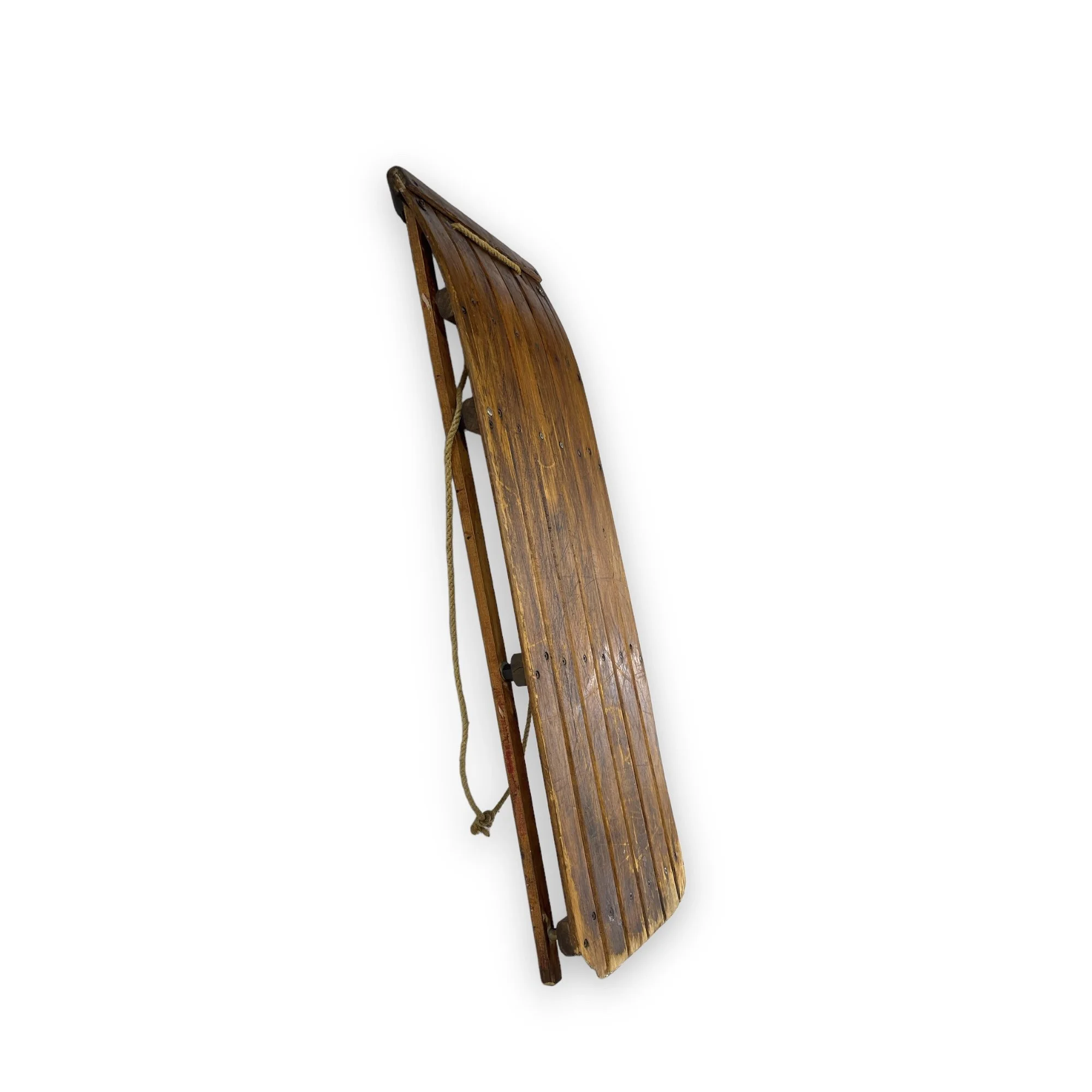 Vintage 39 inch Wooden Sled - with rope