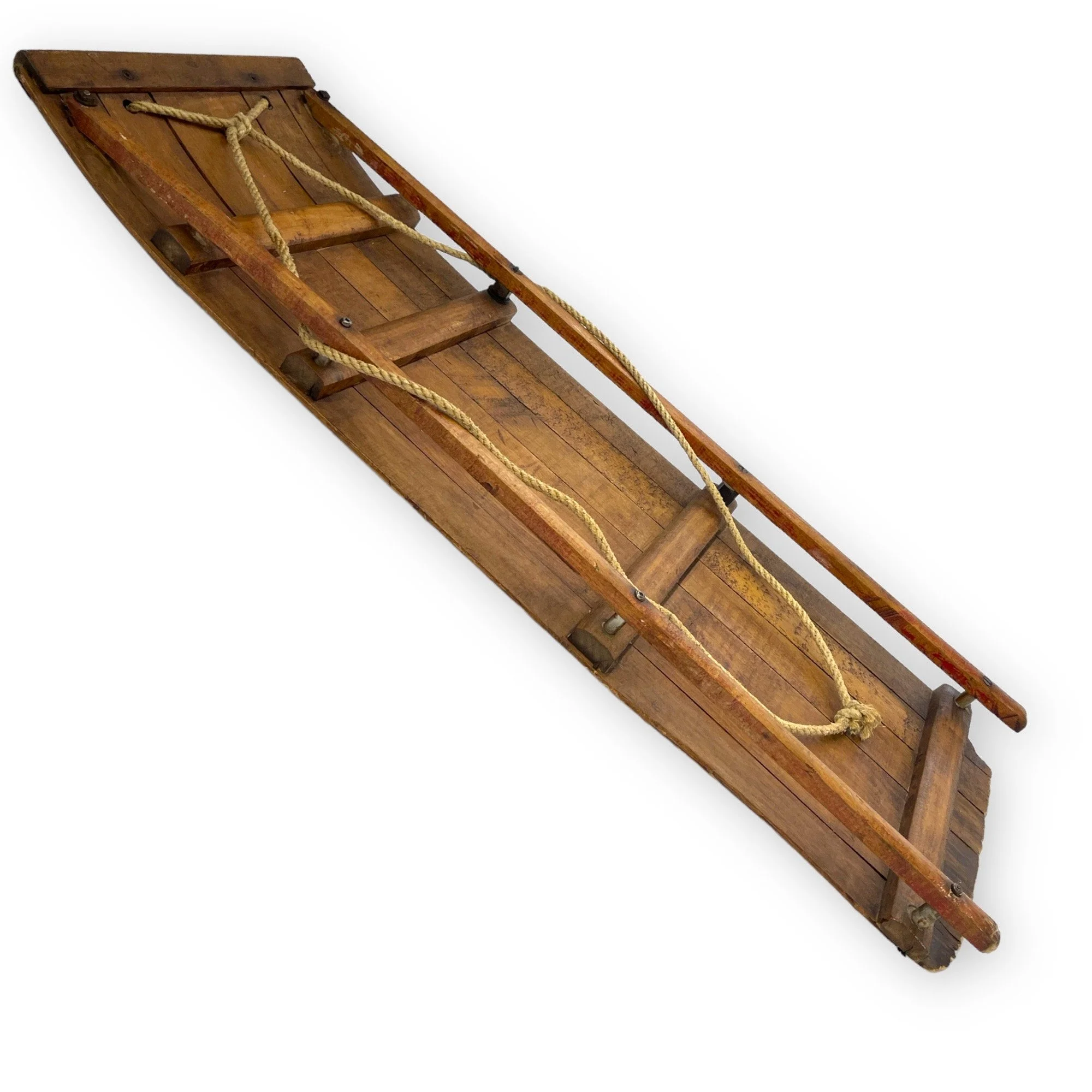 Vintage 39 inch Wooden Sled - with rope