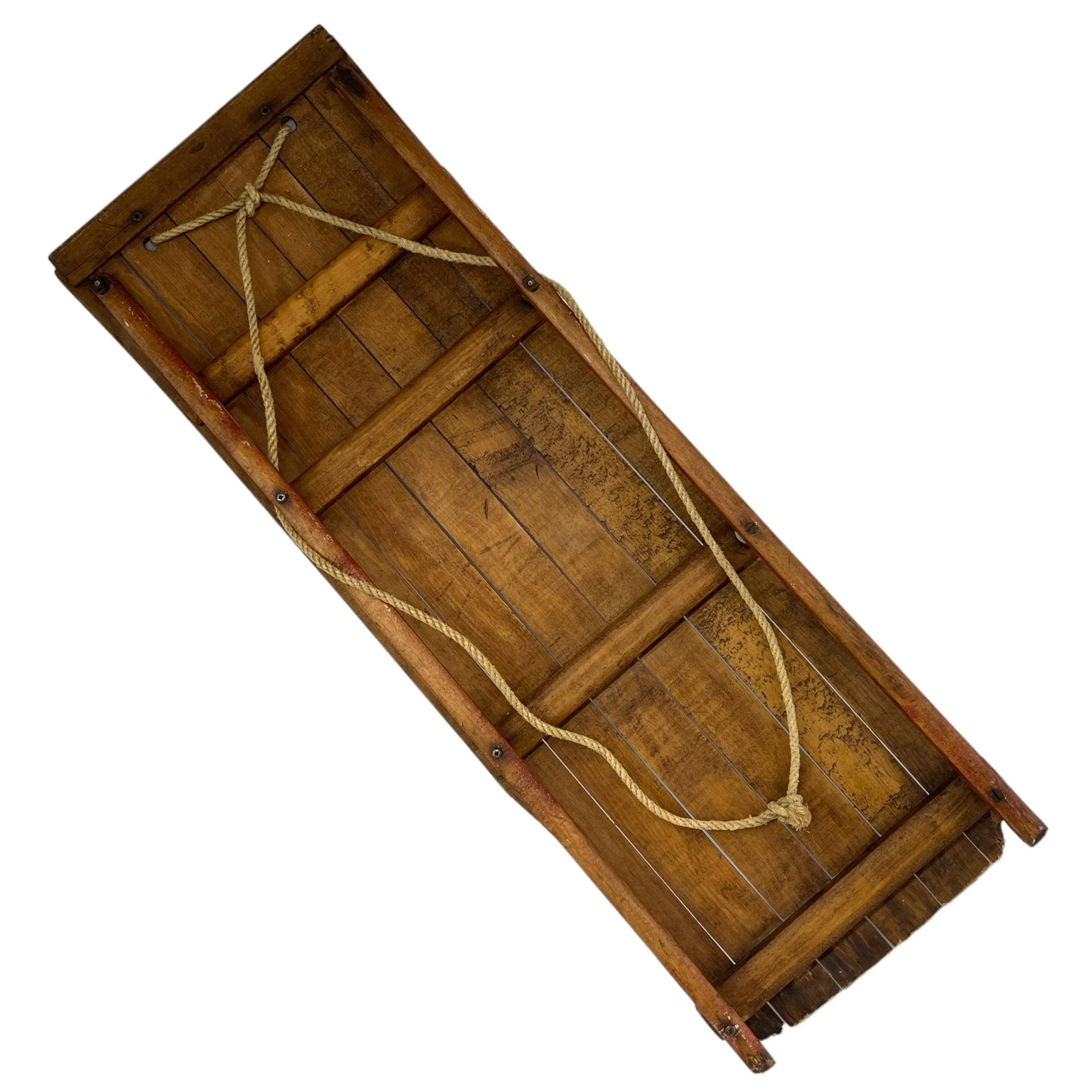 Vintage 39 inch Wooden Sled - with rope