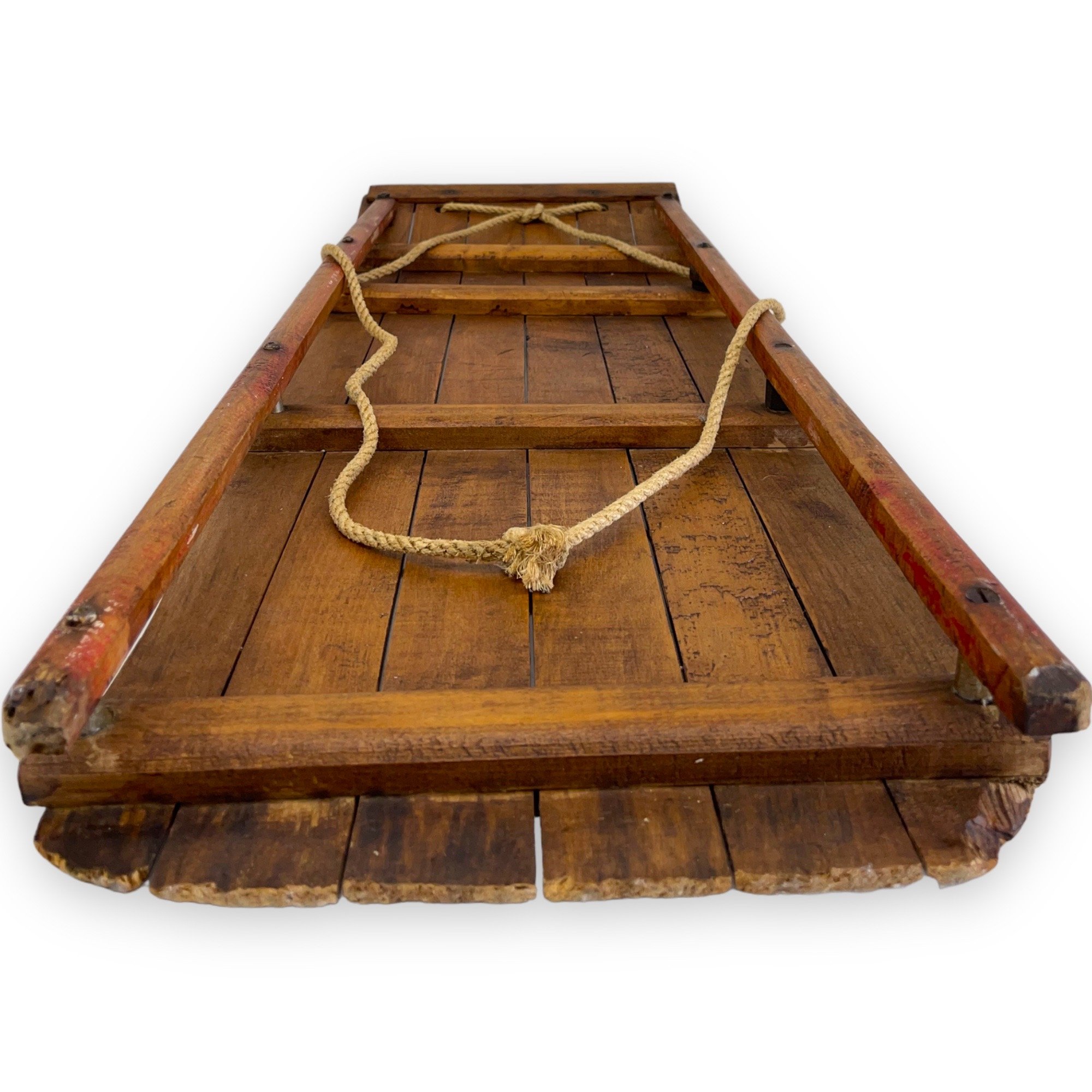 Vintage Wooden Sled - Rustic Ski Lodge and Cabin Decor