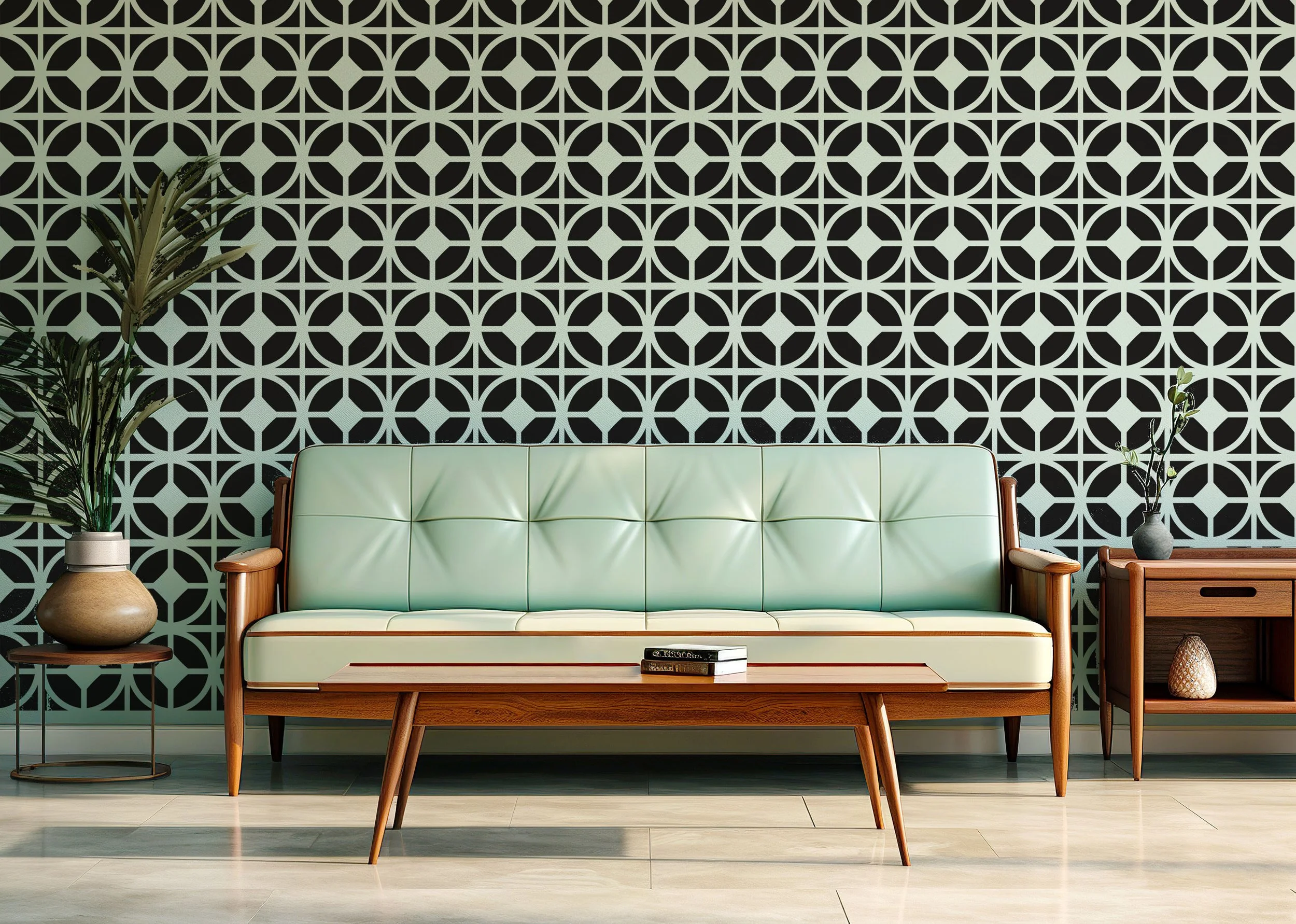 Breeze Block Wall Decals for Mid Century Inspired Spaces