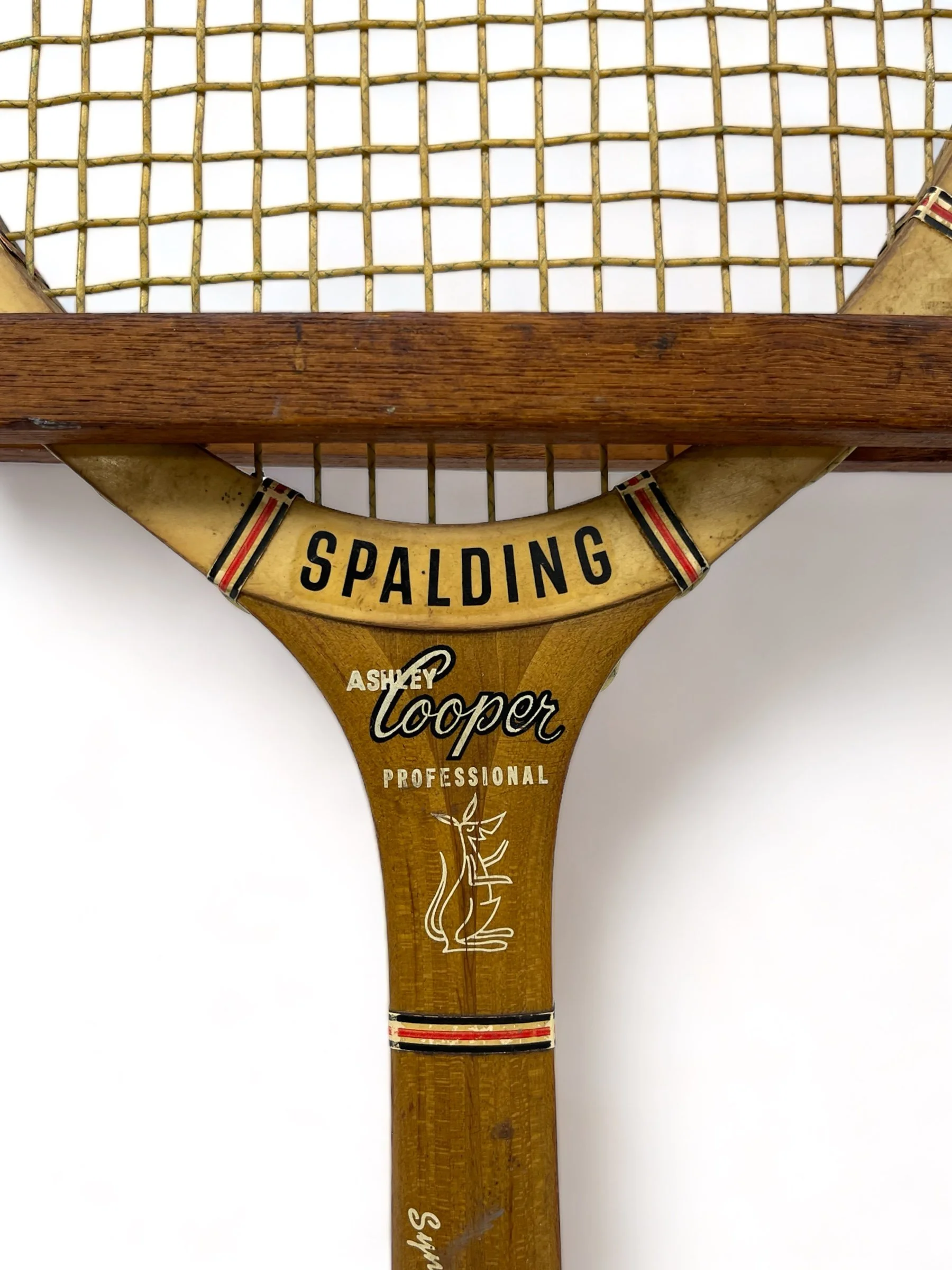Vintage Wooden Tennis Rackets Set of 3 with Wood Press and Plaid Covers, Spalding, Wilson.