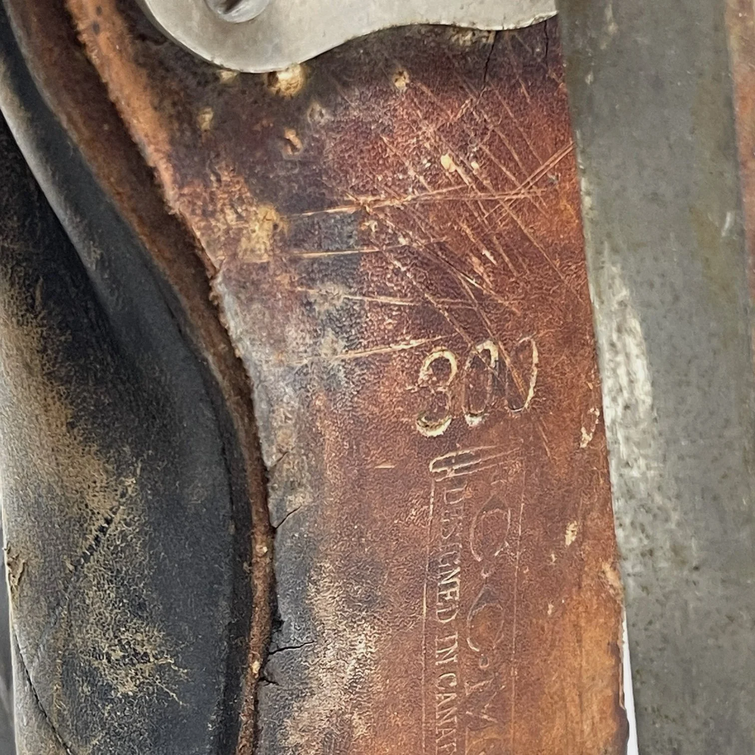 Vintage Men's Leather Ice Hockey Skates for Cabin or Ski Lodge Decor