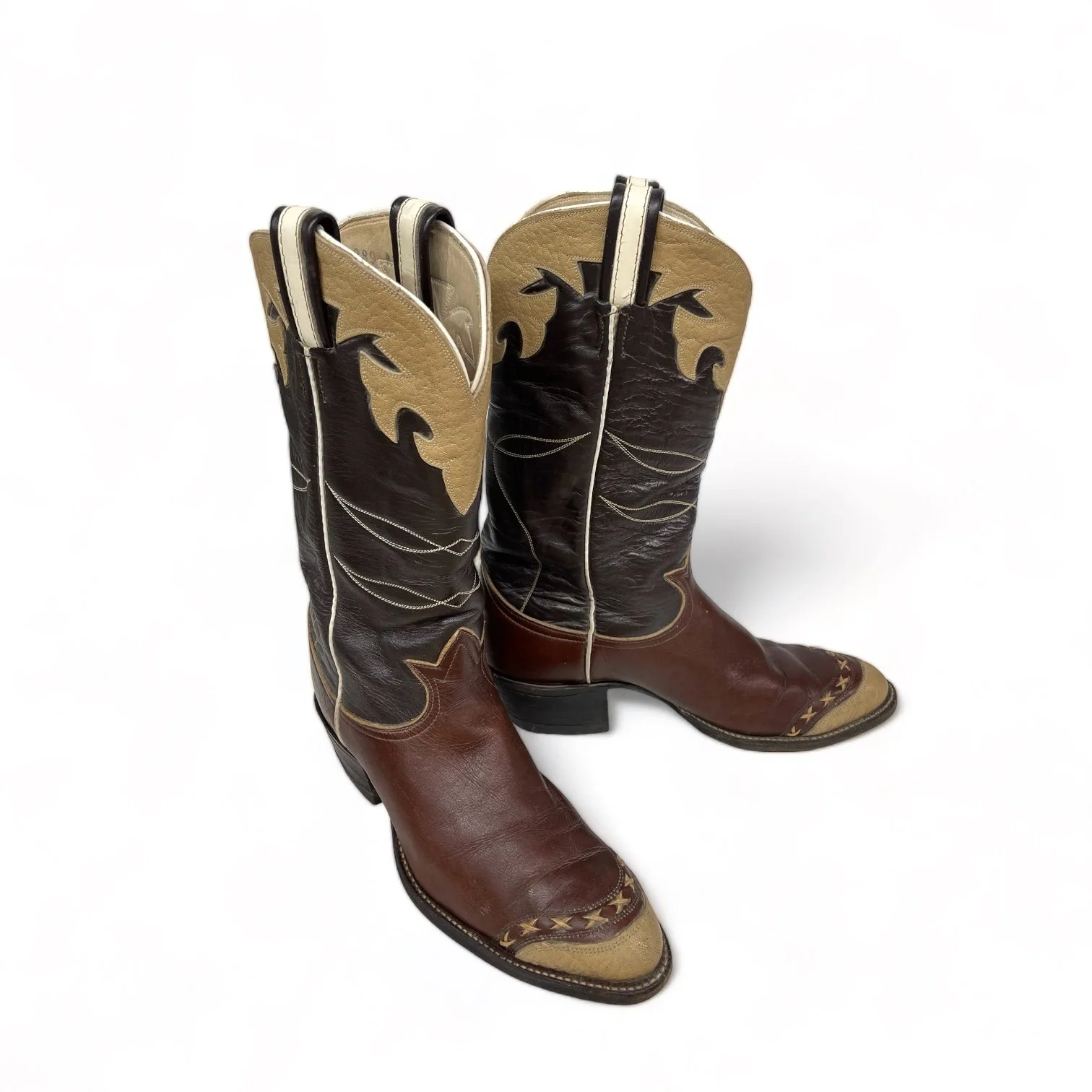 Vintage Men's Tony Lama Black Label Cowboy Boots, 1970s