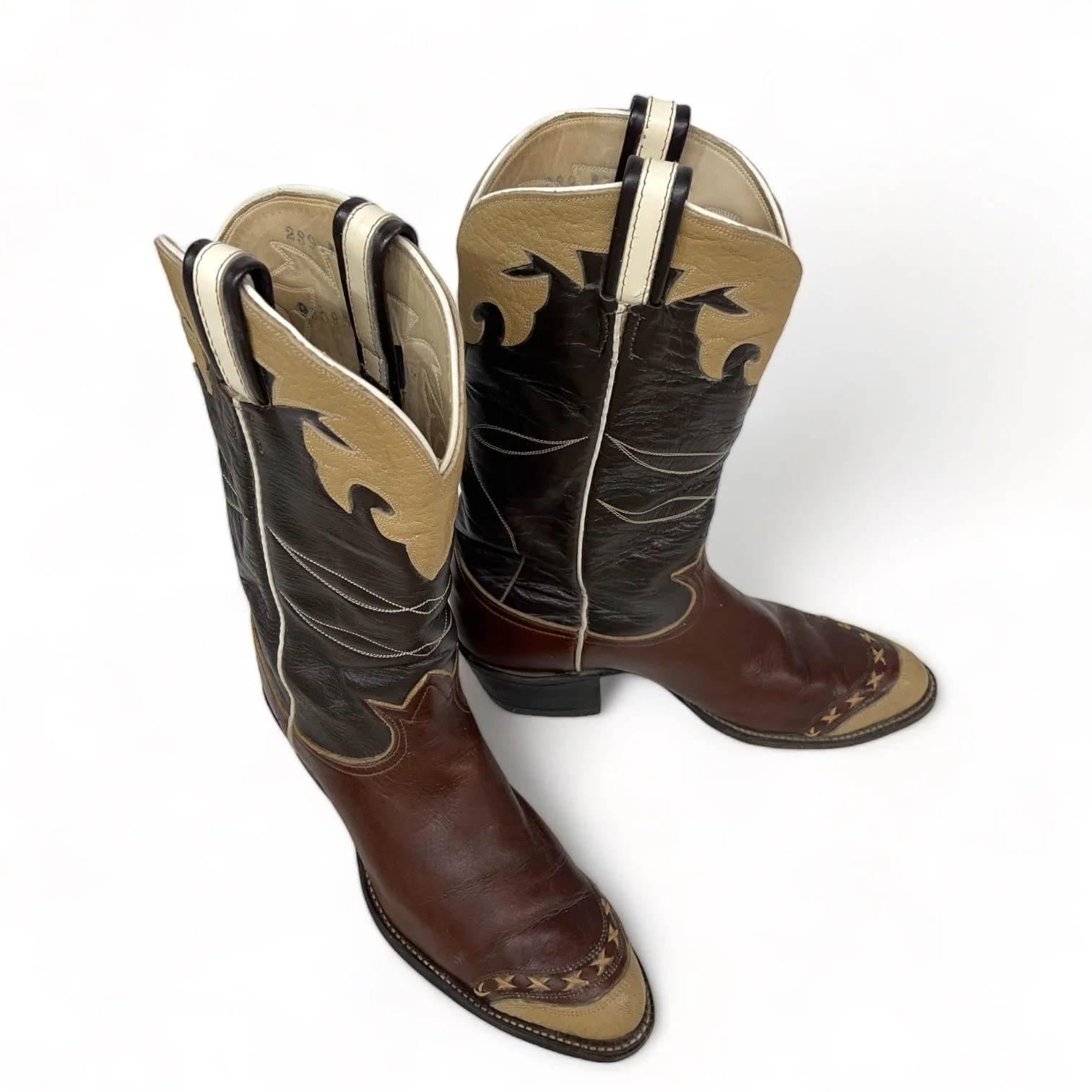 Vintage Men's Tony Lama Black Label Cowboy Boots, 1970s