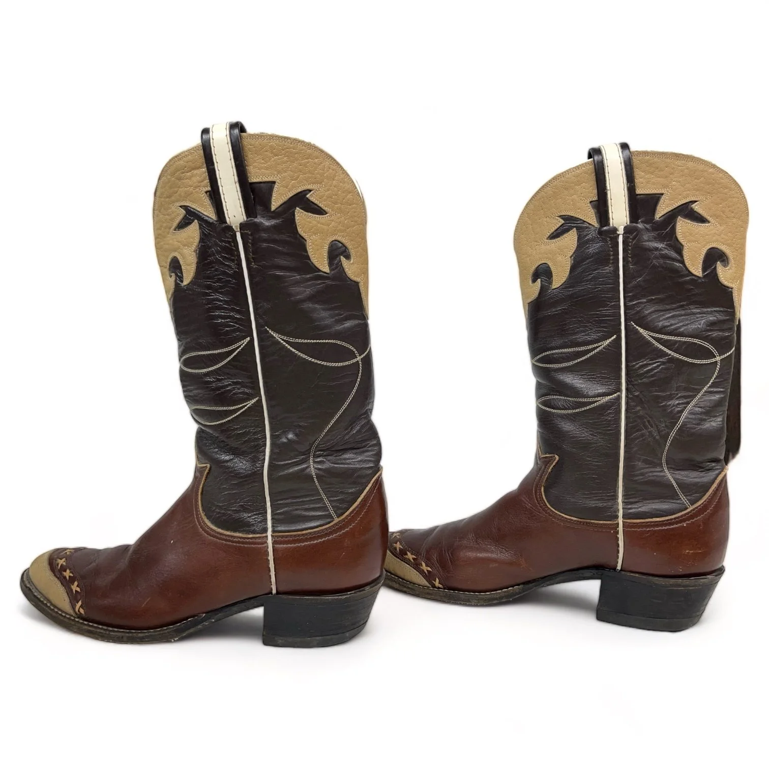 Vintage Men's Tony Lama Black Label Cowboy Boots, 1970s