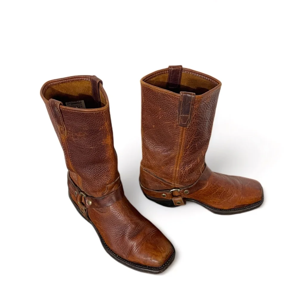 Vintage 70s Double H Harness Boots: Timeless American Style  display picture 1