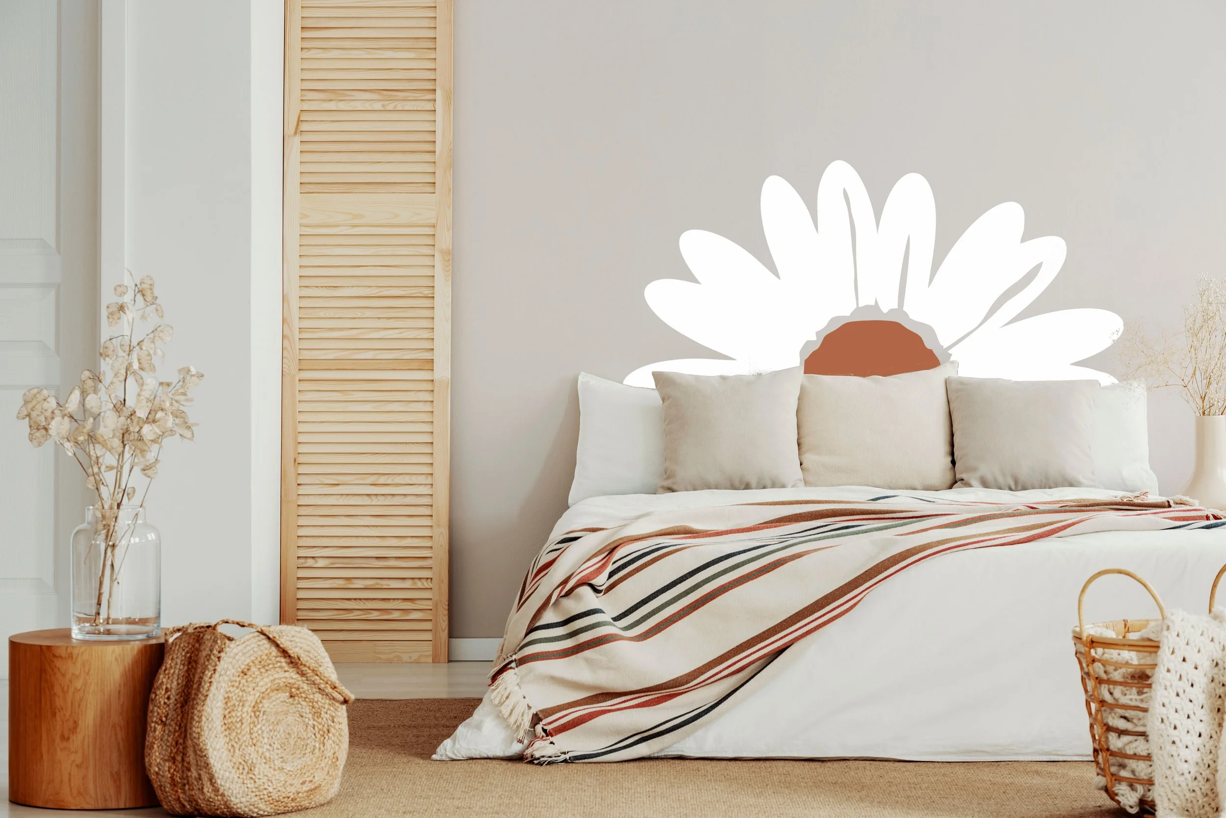 Headboard Daisy Flower Headboard WALL 031324.JPG