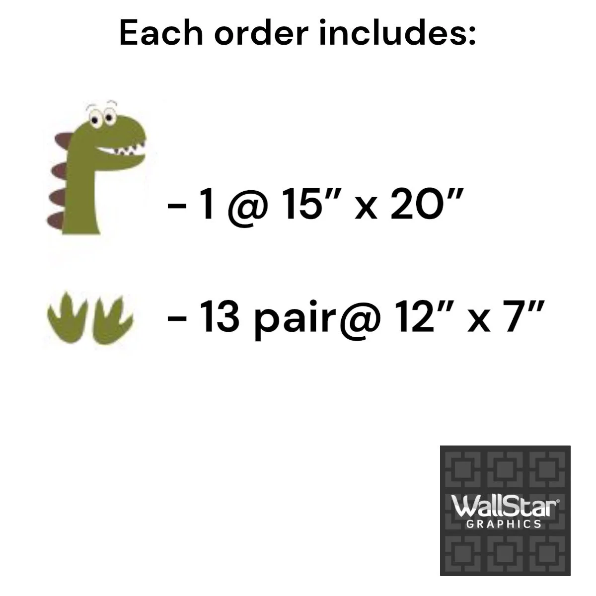 Dino Face Kit Wall Decals by WallStarGraphics.JPG