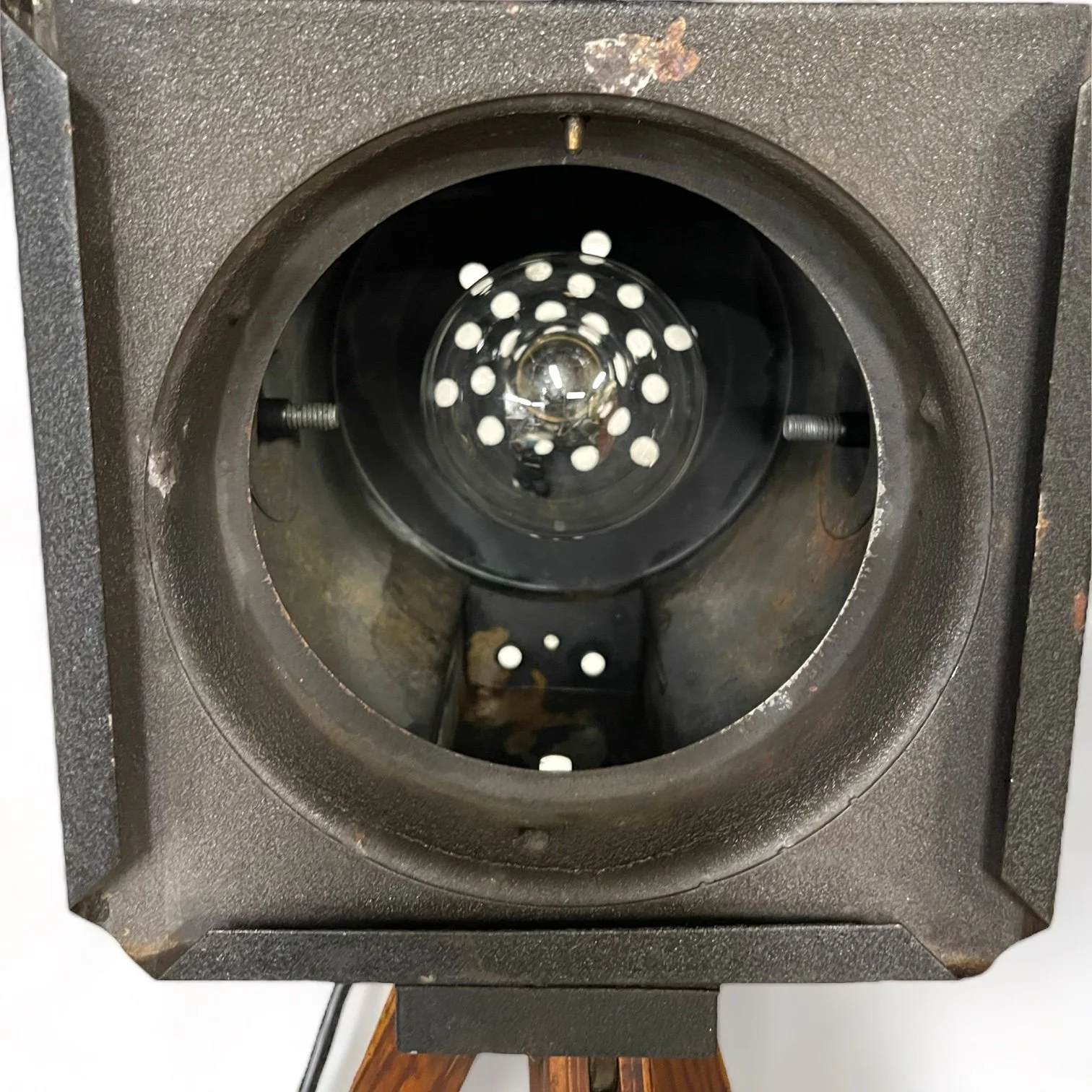 PhotoRoom_20231025_075252vtg theater spotlight with wooden tripod by ModernArtifactDecor.JPG