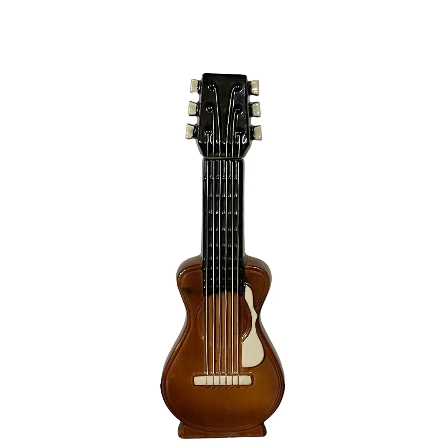 Vintage ceramic guitar liquor decanter 1968 by Old Mister Bourbon